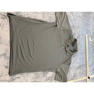 Oakley Men's Performance Polo Shirt Size L Large Gray Short Sleeve Golf
